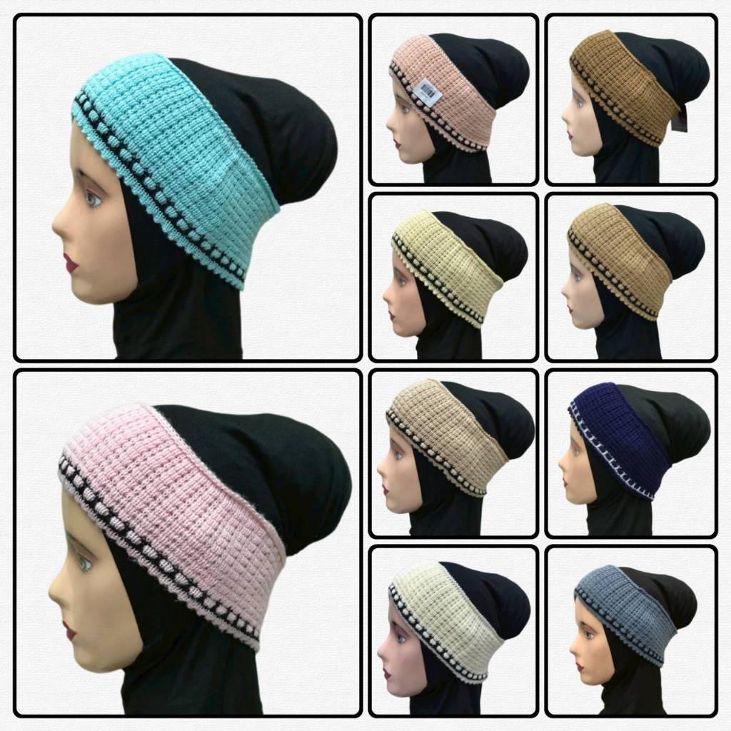 SOPHIA ผ้าคาดผมถักไหมพรม เรียบง่าย แต่น่ารัก ใส่ได้ทุกวัน รหัส HBA48-HBA49