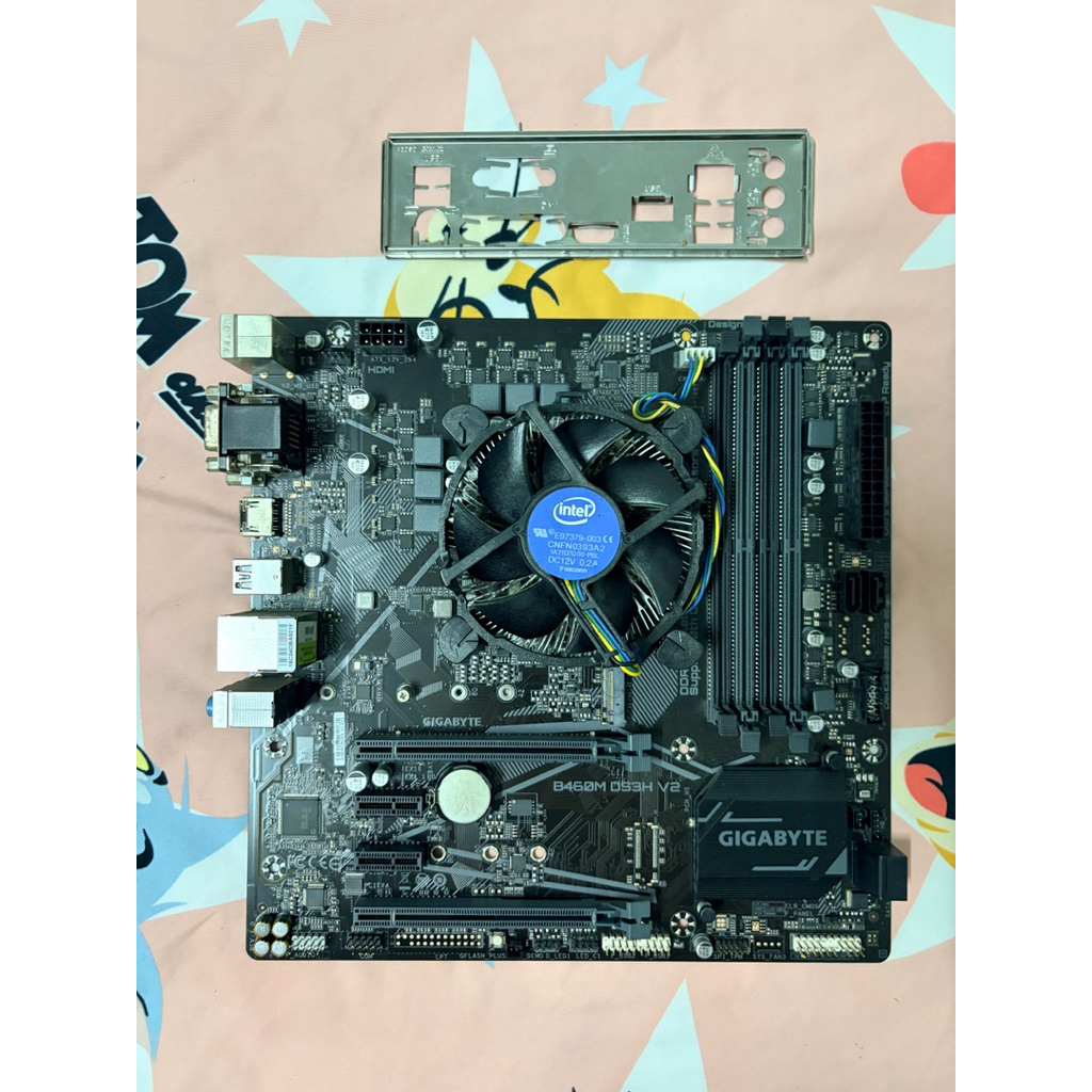 (มือสอง)i5 10400F + B460M DS3H V2 ใช้งานปกติ
