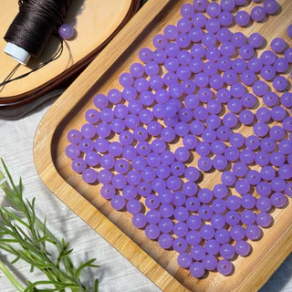 ลูกปัดกลมอะคริลิค โทนเยลลี่ 8 มิล คละสี 40 ชิ้น Acrylic Jelly Tone Round Beads 8mm