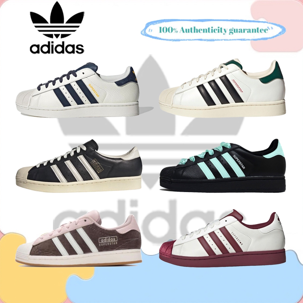 ของแท้ 100 % adidas originals Superstar รองเท้าลำลอง JR6989/JP9188/JQ3255/JH9977/IG2153/KJ6981