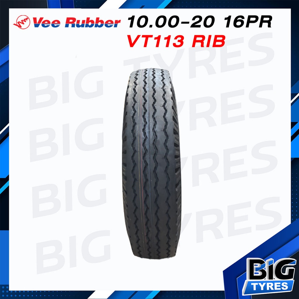 ยางรถบรรทุกผ้าใบ VeeRubber 10.00 - 20 16PR รุ่น VT113 RIB
