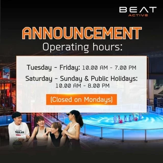[e-ticket] Beat Active Bangna บีท แอคทีฟ บางนา 😊เล่นได้ทั้งวัน😊 ใครใช้ด่วนทักมานะคะ