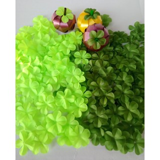 ใบมังคุด 100ชิ้น สีเขียวเข้ม/เขียวอ่อน ตกแต่งเหรียญโปรยทาน D…