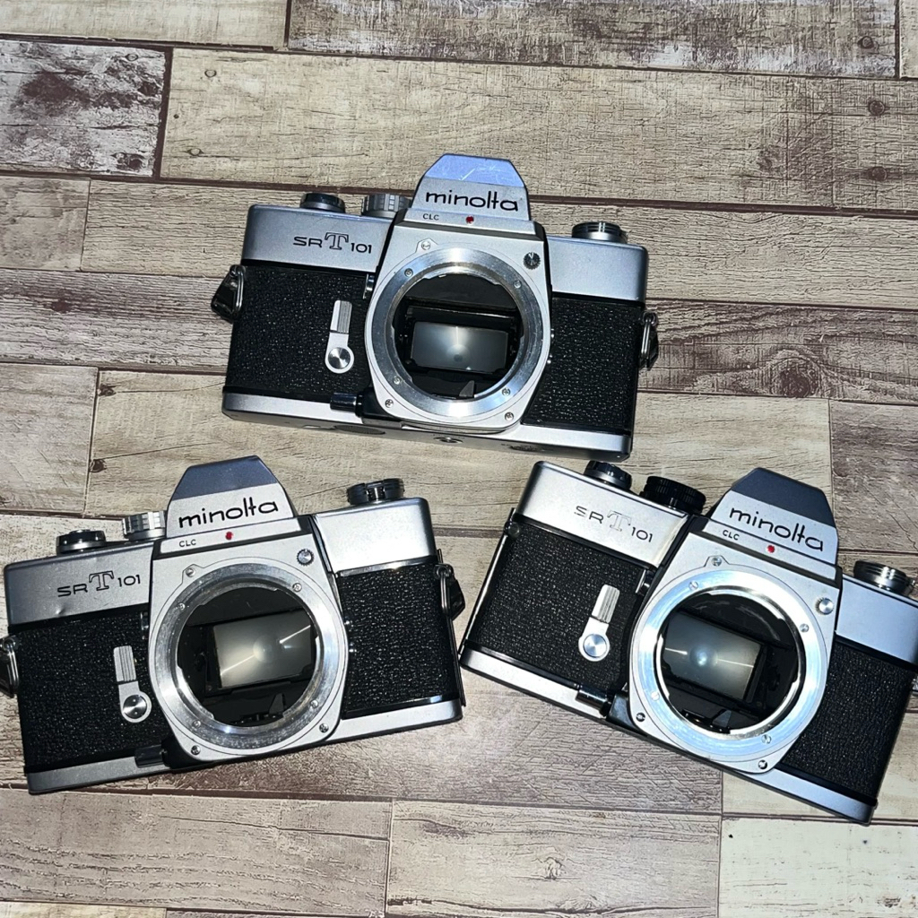 กล้องฟิล์ม Minolta SRT101 SLR กล้องฟิล์มคลาสสิกพร้อมเลนส์