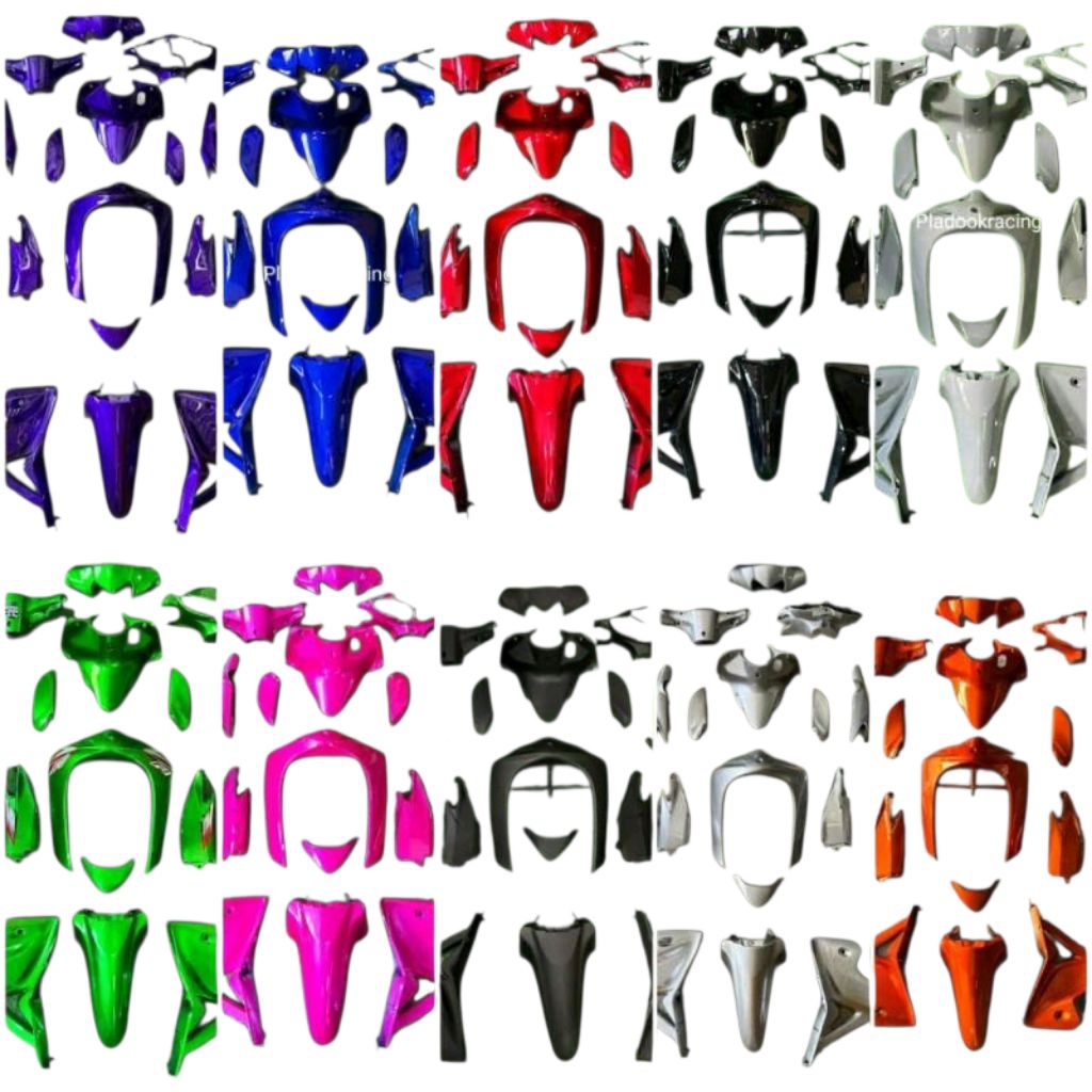 ชุดเฟรม 17 ชิ้น Wave110i 2011-2018 wave110inew ชุดสี เวฟ110i งานABS ติดสติ๊กเกอร์ ชุดสี แถมใต้ฝาข้างด้านท้ายสี1คู่