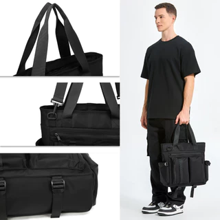 BAGB075 END&START กระเป๋า Tote/สะพายข้าง ใส่ 13 นิ้ว/A4 มีช่องรอดคันชักกระเป๋า ช่องเก็บของหลายชั้น