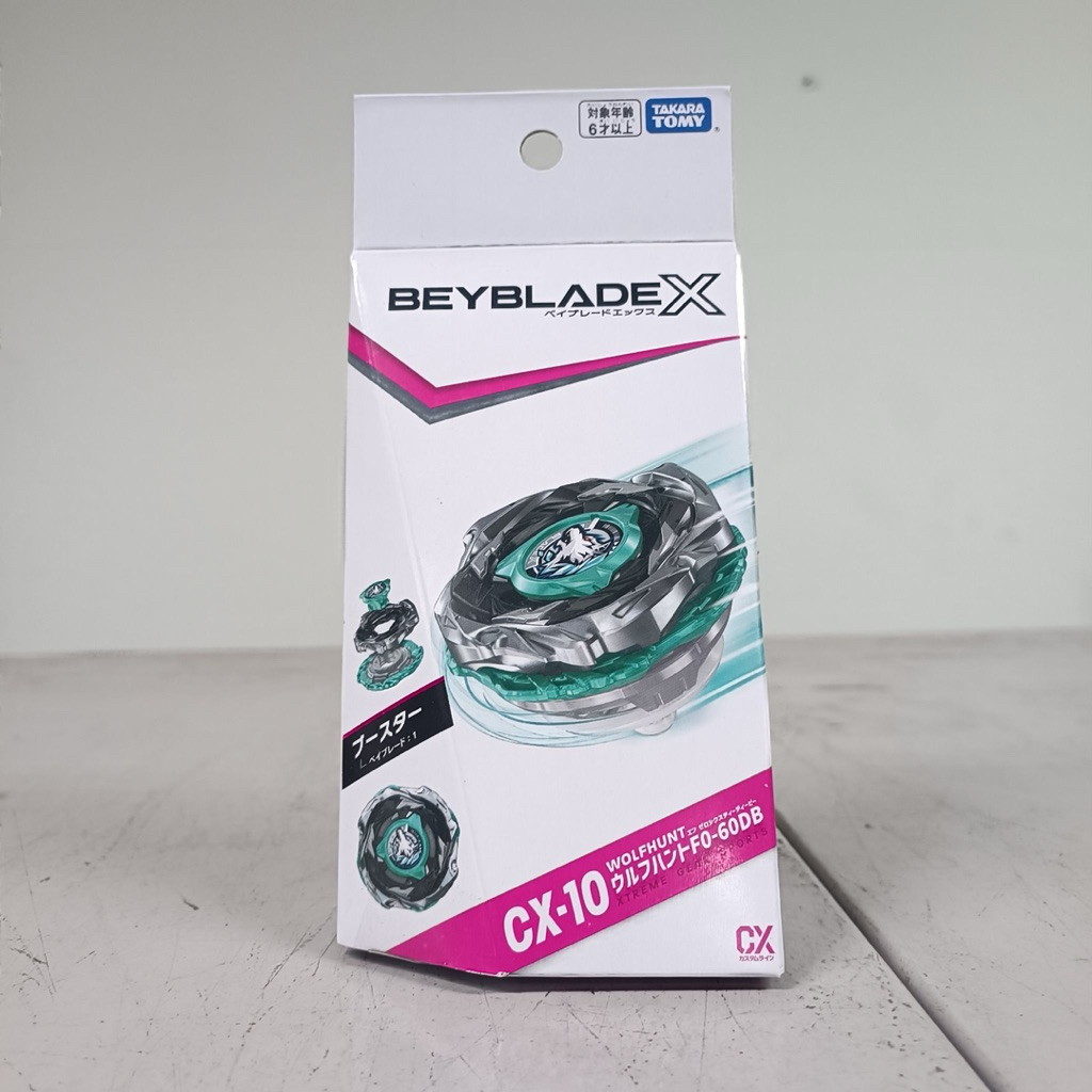 [พร้อมส่ง] TAKARA TOMY BEYBLADE X : CX-10 BOOSTER WOLF HUNT F0-60DB
