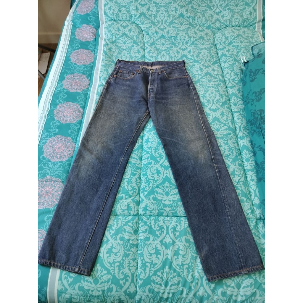 Levi's 501ริมแดง วินเทจ USA กระดุมตอง555 ปี1985 มือสอง
