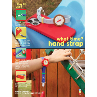 What time? hand strap สายคล้องมือถือ/สายคล้องกล้อง รูปนาฬิกา…