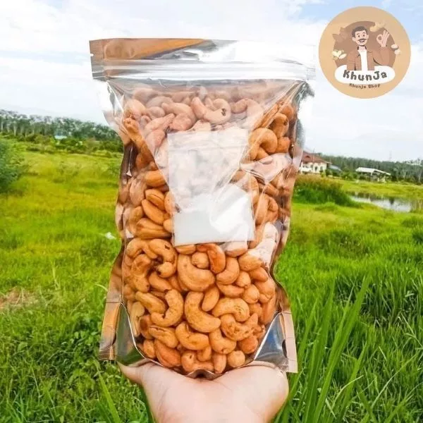 เม็ดมะม่วงหิมพานต์อบ 500 กรัม เกรด A เต็มเม็ด หอม กรอบ ไม่ทอด | Khunja Shop thumbnail 5