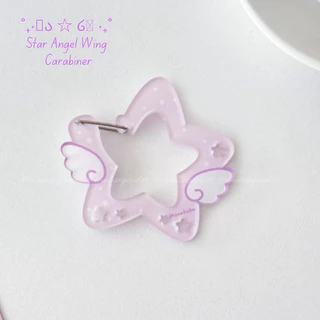 Star Angel Carabiner Keychain Clip คาราบิเนอร์และพวงกุญแจรูปดาวสุดคิ้วท์