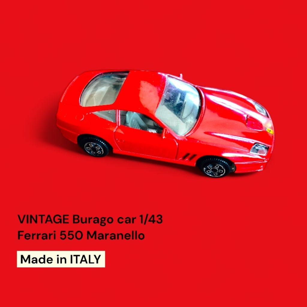 VINTAGE Burago car 1/43 Ferrari 550 Maranello