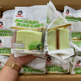 เค้กไข่ไต้หวัน  เค้กคิส รสอะโวคาโด ตราเดมี่ ห่อละ 100 กรัม