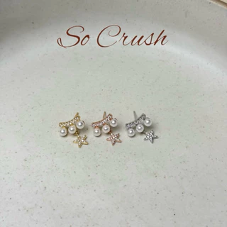 Socrush.bkk | TWINKLE PEARL earrings | Twinkle pearl | SE-024 | ต่างหู ดาว มุก