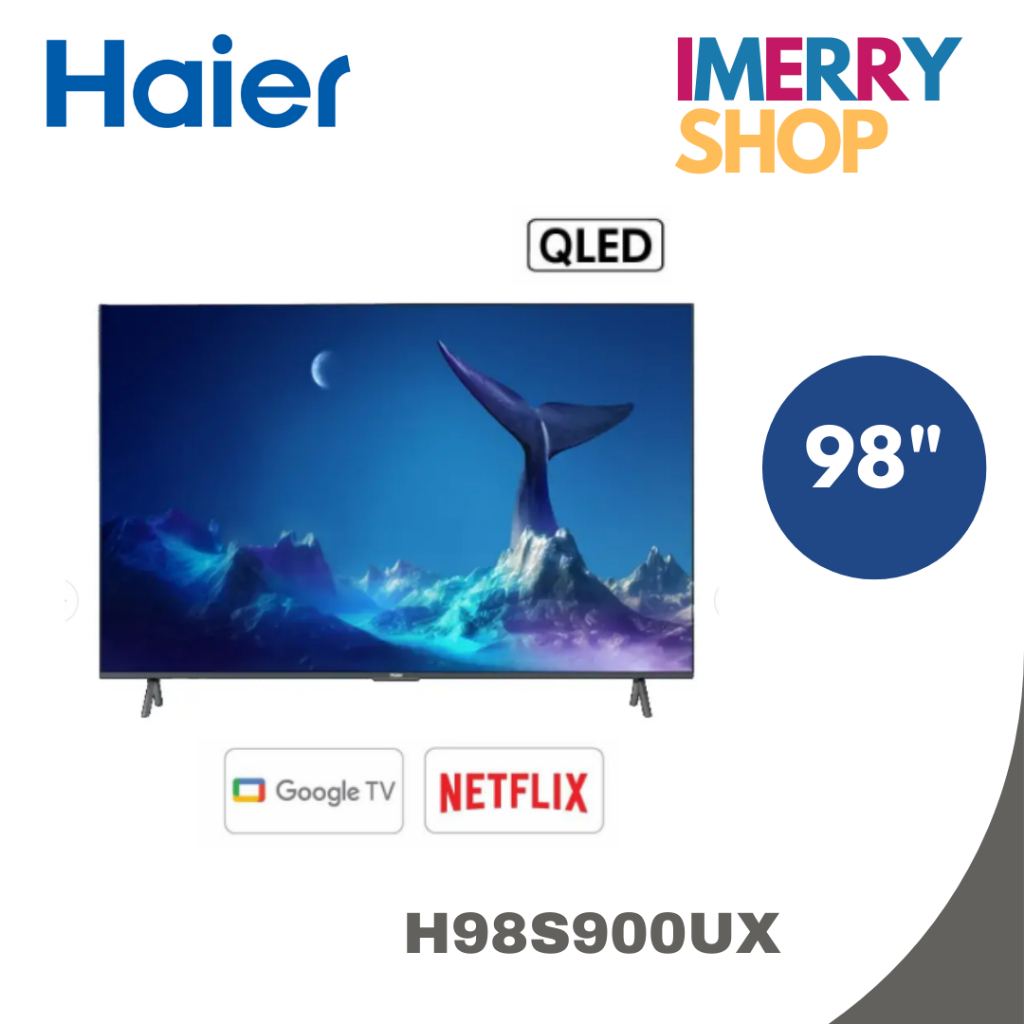 HAIER ทีวี S900UX UHD HQLED (98 , 4K, Smart, ปี 2023) รุ่น H98S900UX