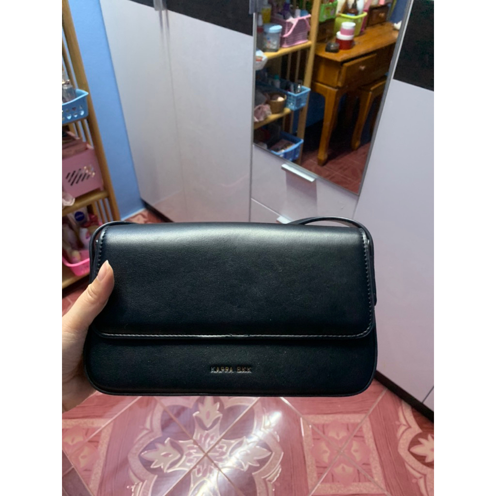 ส่งต่อ ของใหม่ สีดำ กระเป๋าร้าน kappa.bkk