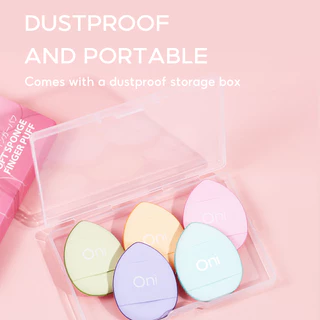 Oni Macaron Finger Sponge Puff,Foundation sponge,Cream blush applicator,ฟองน้ำสวมนิ้ว,ที่ทาเครื่องสำอาง,ฟองน้ำเกลี่ยสี