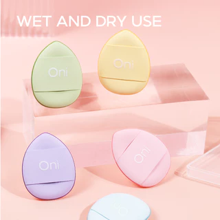 Oni Macaron Finger Sponge Puff,Foundation sponge,Cream blush applicator,ฟองน้ำสวมนิ้ว,ที่ทาเครื่องสำอาง,ฟองน้ำเกลี่ยสี