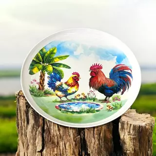 จานและชามเมลามีน ลาย Happy Chicken (แฮปปี้ ชิคเก้น) แบรนด์ ศรีไทยซุปเปอร์แวร์