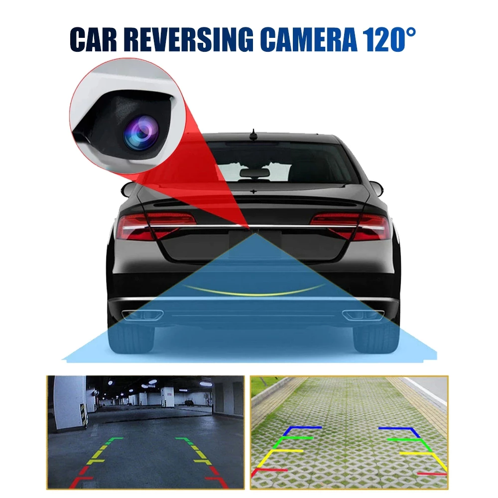 กล้องถอยหลังติดรถยนต์ 1080P กล้องมองหลัง กันน้ำ IP68 มุมกว้าง170° กล้องติดรถยนต์ AHD พร้อมชุดสายไฟ Night Vision thumbnail 4