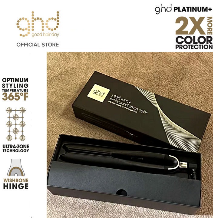 GHD Platinum+ Styler-1" Flat Iron Hair Straightener, Professional Ceramic Hair Styling Tool