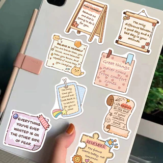 [พร้อมส่ง] สติ๊กเกอร์ Inspiration & Motivation สร้างแรงบันดาลใจ ชุด 50 ชิ้น กันน้ำ สําหรับติดตกแต่ง