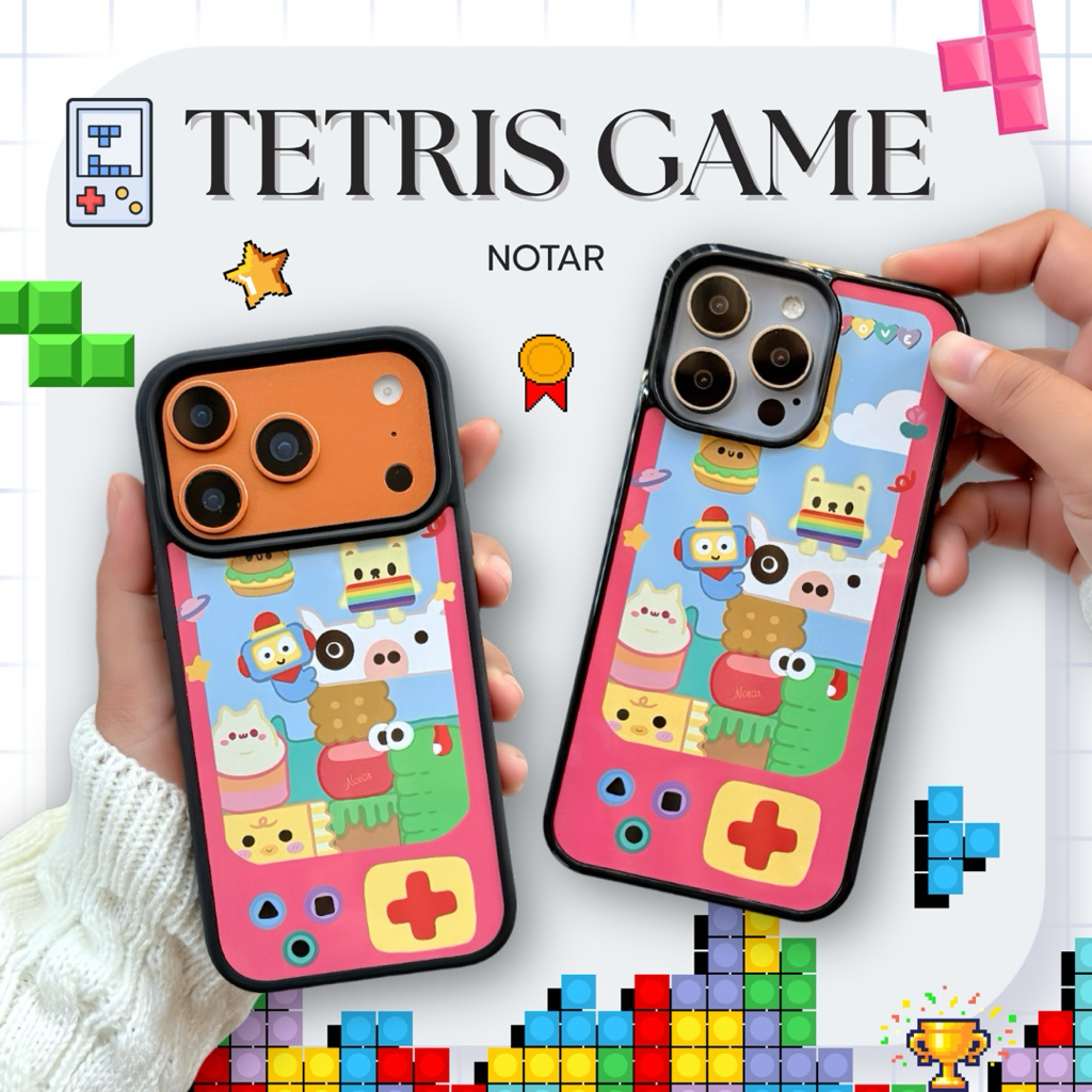 [พร้อมส่ง] เคสลายตัวต่อ Tetris Game 🎮 l notar (สั่งทำได้หลายรุ่น)