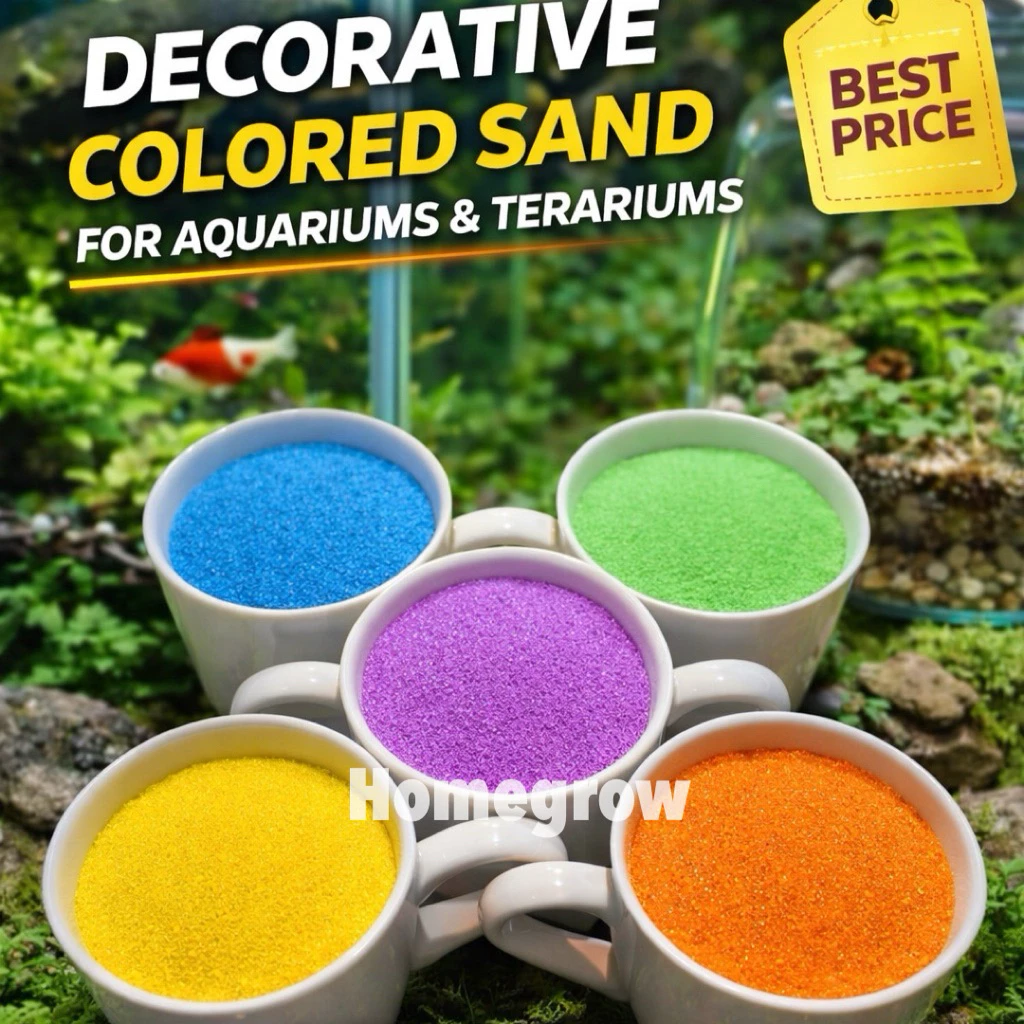 ทราย พร้อมส่ง ทรายสี ทรายสีตกแต่งตู้ปลา ทรายสีละเอียด จัดสวน จัดกระถาง thumbnail 3