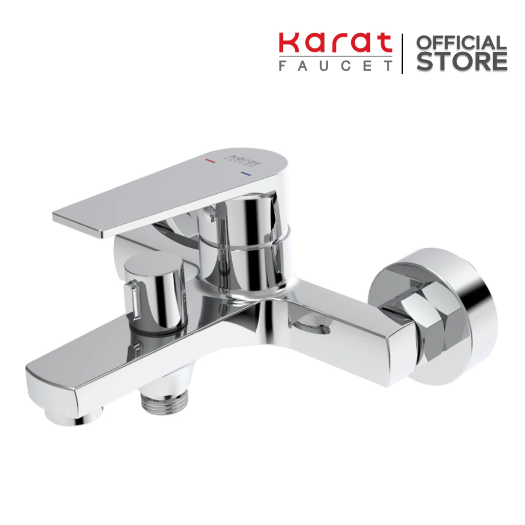 Karat Faucet ก๊อกผสมอ่างอาบน้ำแบบก้านโยกติดผนัง KF-76-720-50