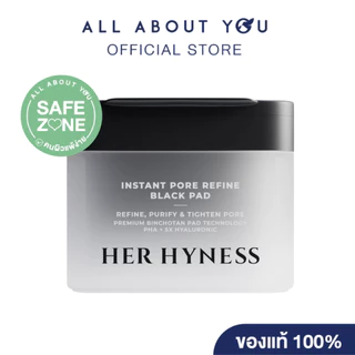 HER HYNESS INSTANT PORE REFINE BLACK PAD 135ML 80 SHEETS โทนเนอร์แพด ดำ 80 แผ่น