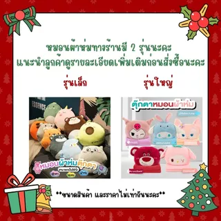✅ส่งทันที✅หมอนผ้าห่ม ตุ๊กตา สัมผัสนิ่ม ขนาดกระทัดรัด พกพาสะดวก 🎉ของจับฉลาก 🎉ของขวัญปีใหม่