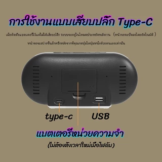 ✔[🇹🇭พร้อมส่ง]นาฬิกาแขวนดิจิตอลขนาดใหญ่สัปดาห์วันที่แสดงอุณหภูมิตารางควบคุมนาฬิกาปลุก LED ความสว่างปรับ 12/24H นาฬิกา