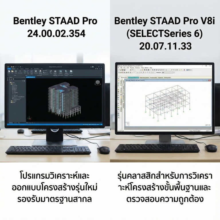 รวม Bentley STAAD Pro 2025 โปรแกรมออกแบบโครงสร้าง 3 มิติ(ส่งUSB)(Windows) ราคา ถูกที่สุด ดีลบีเคเค แกลเลอรีภาพที่ 2
