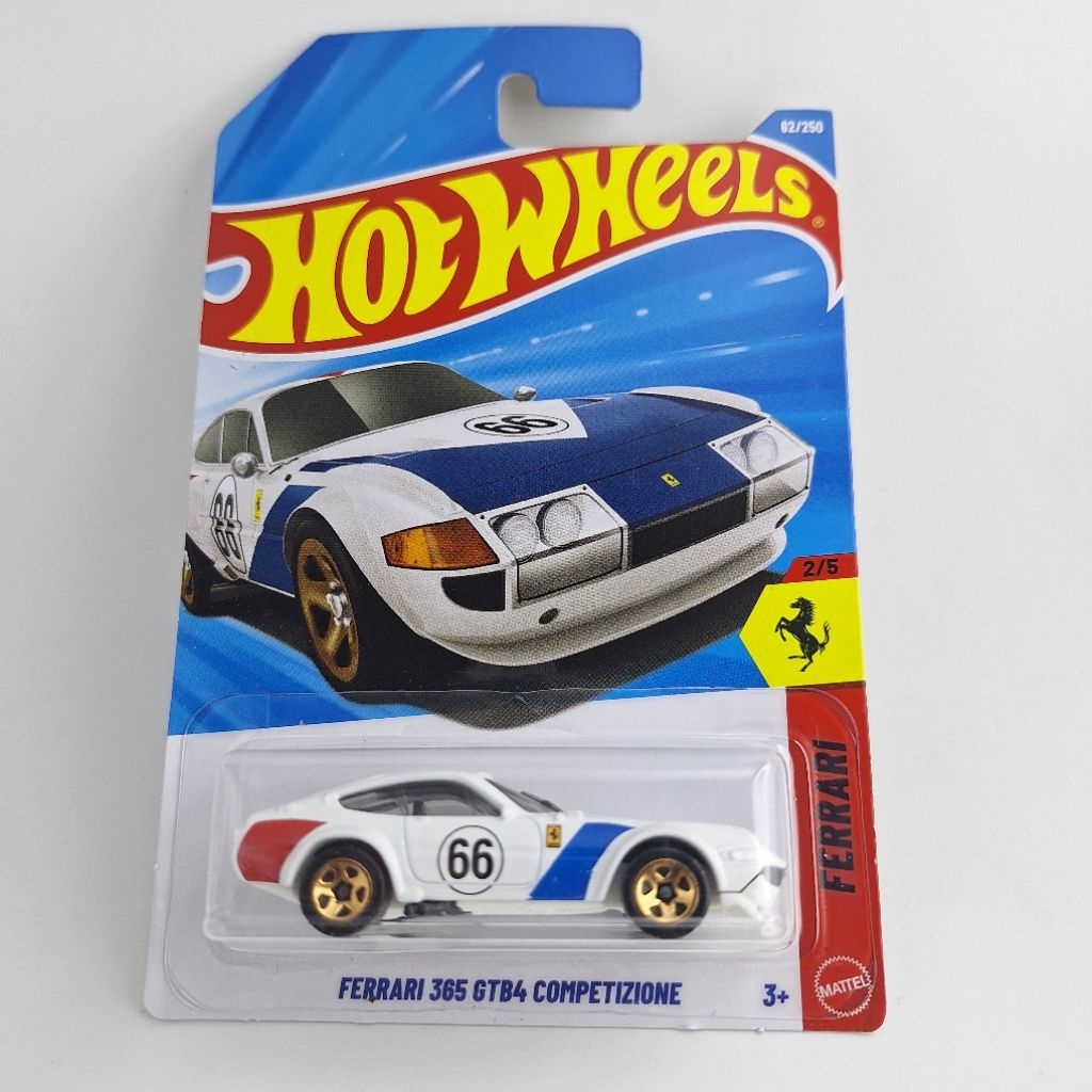 รถเหล็ก Hotwheels FERRARI 365 GTB4 COMPETIZIONE เบอร์ 66 (ib64)
