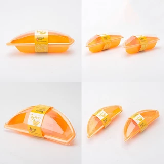 【พร้อมสายคาด】100ชุด กล่องพลาสติกรูปกล้วย กล่องกล้วย กล่องพลาสติกรูปกล้วยหอม กล่องมูสเค้ก กล่องเค้ก กล่องขนม (ถูกสุด)