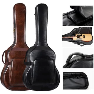 (พร้อมส่ง) กระเป๋ากีตาร์โปร่ง Guitar bag บุฟองน้ำหนา ใส่ได้ทั้งขนาด41นิ้ว วัสดุ PU