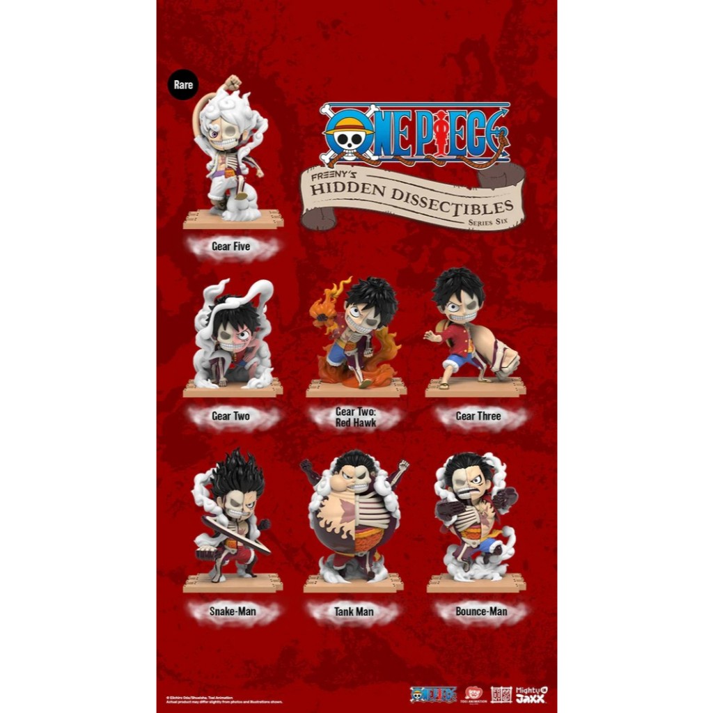 Mighty Jaxx – Monkey D. Luffy Freeny’s Hidden Dissectibles – One Piece (Luffy’s Gears Edition)(Box of 6) ราคา ถูกที่สุด ดีลบีเคเค แกลเลอรีภาพที่ 5