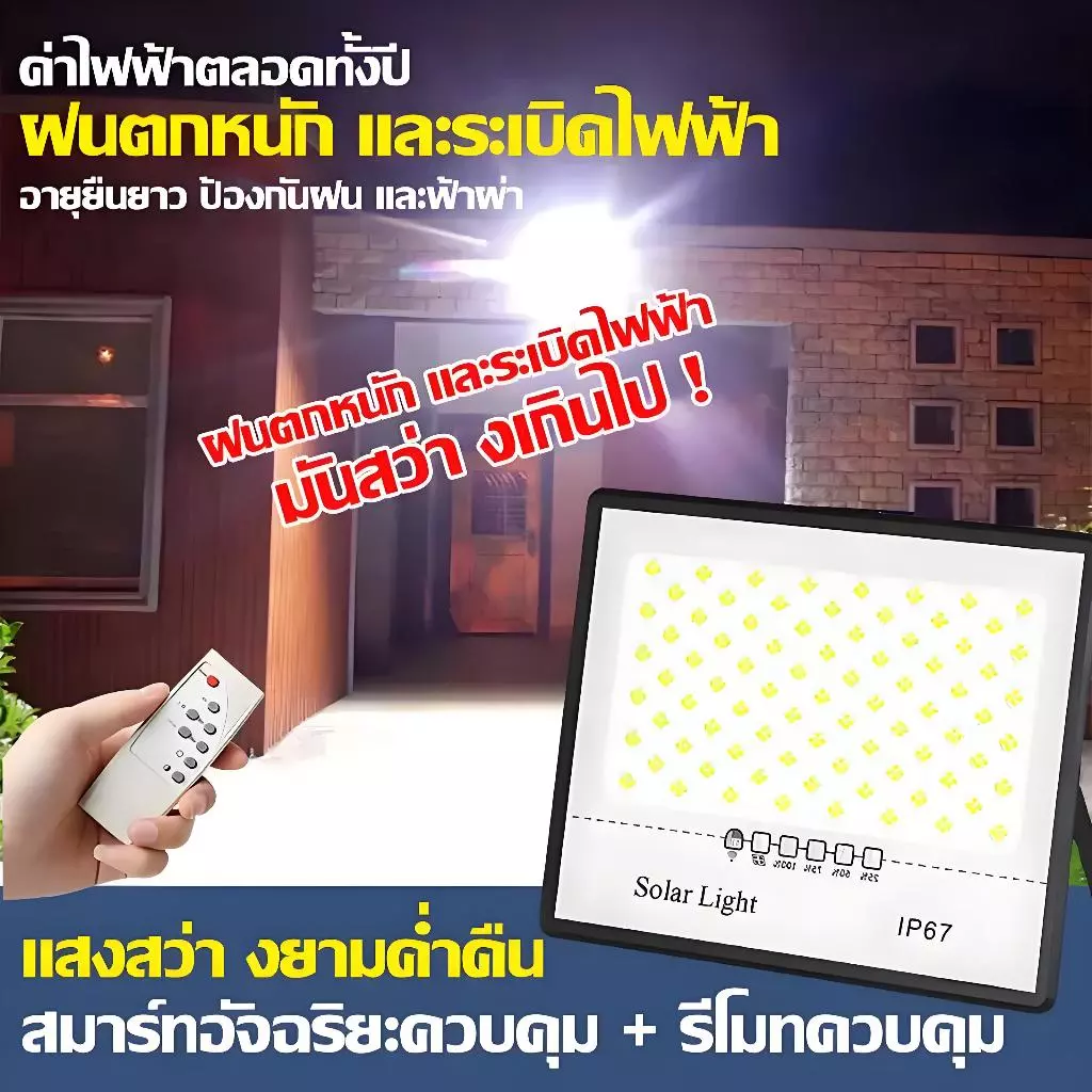 ไฟโซล่าเซลล์ SUPWR 120000W LED กันน้ำ IP67 thumbnail 8