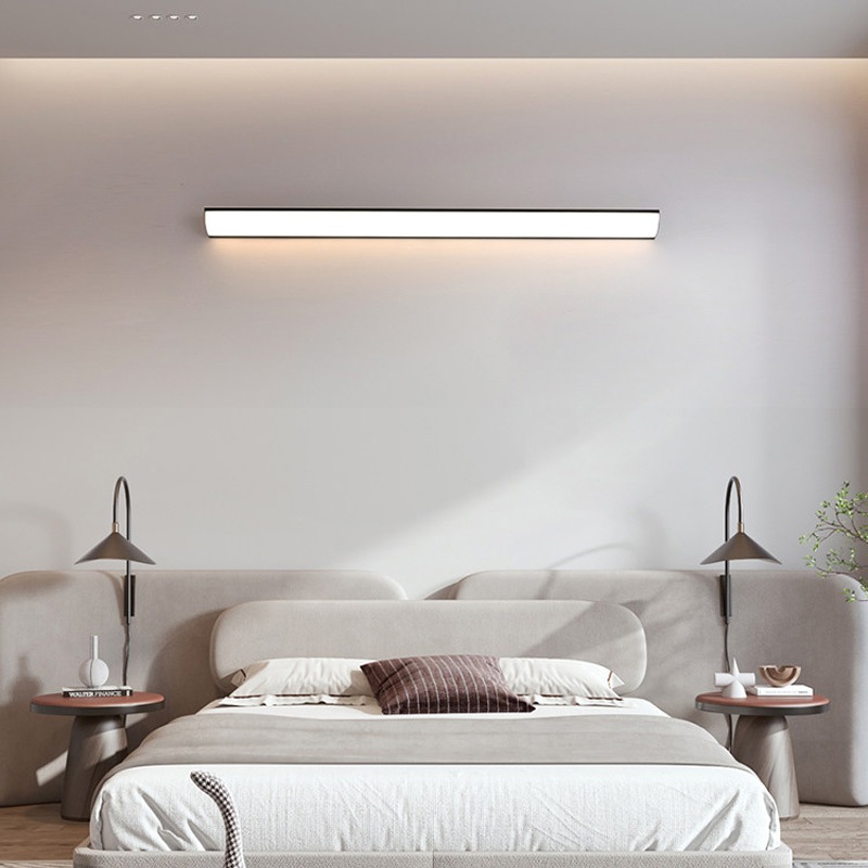 【JuMei】โคมไฟติดผนังภายนอกอาคารแบบยาวสว่างเป็นพิเศษ เหมาะสำหรับทางเดิน บันได ลานบ้าน ทางเข้า โคมไฟระเบียง LED กันน้ำ และต - รูปที่ 2