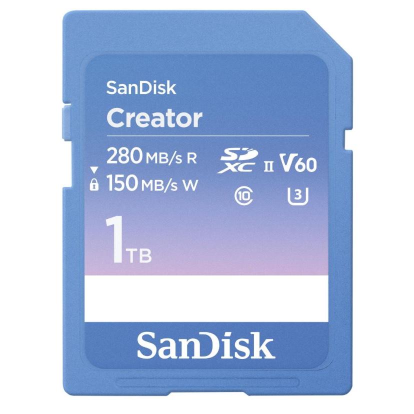 SanDisk 1TB,Extreme PRO SD,280/150MB/s,C10,UHS-II,U3, Model : SDSDXEP-1T00-GNCIS