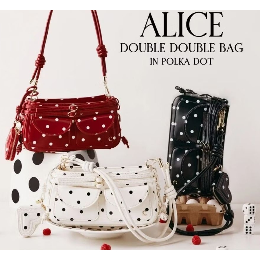 [ใช้Codeลด20%-30%]กระเป๋า COZII BAG ALICE POLKA DOT แท้จากแบรนด์💯%