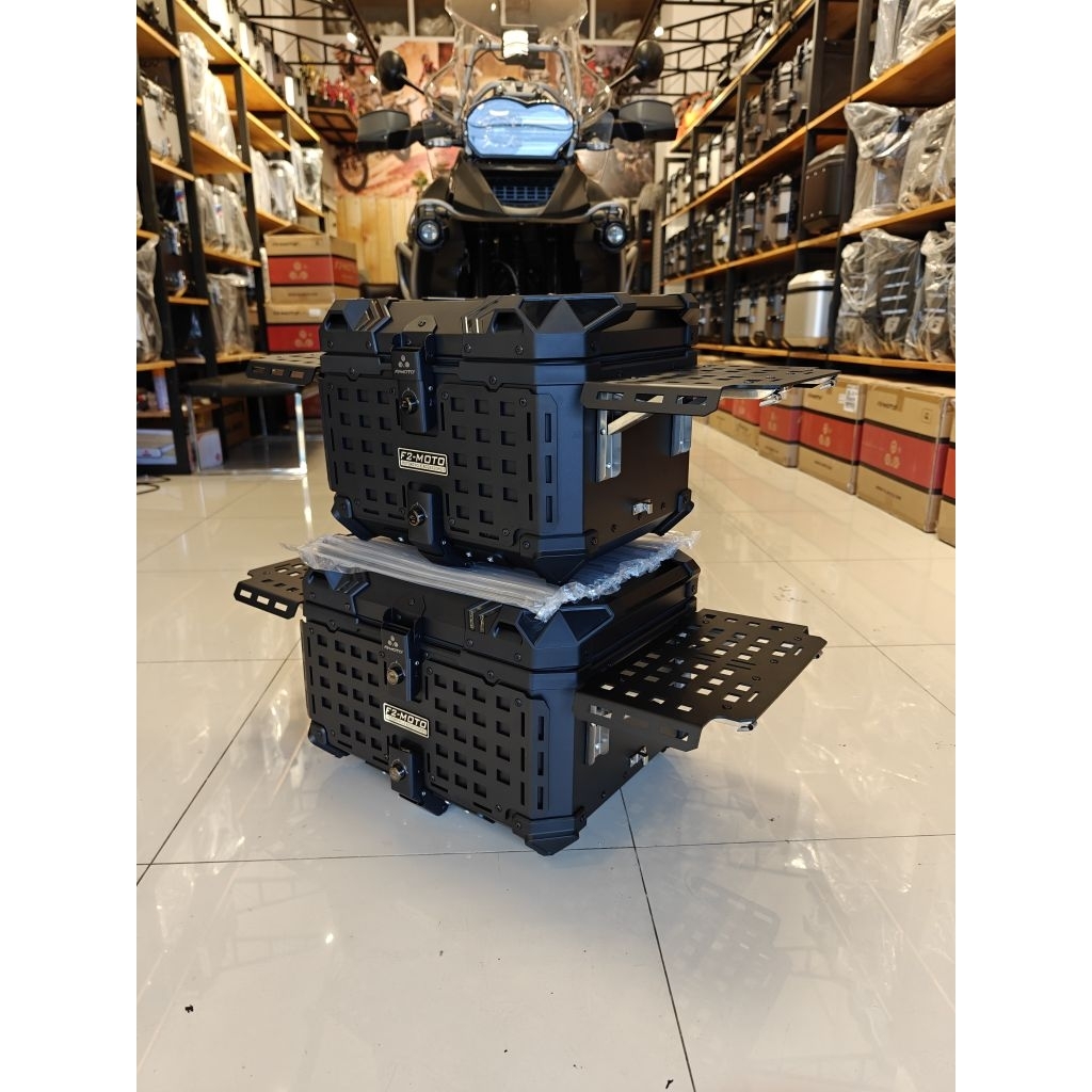 🔥พร้อมส่ง🔥 F2MOTO 45L-55L รุ่นCamping กล่องท้ายมอเตอร์ไซค์ กล่องหลังมอเตอร์ไซค์ พร้อมของแถมอินเนอร์ 