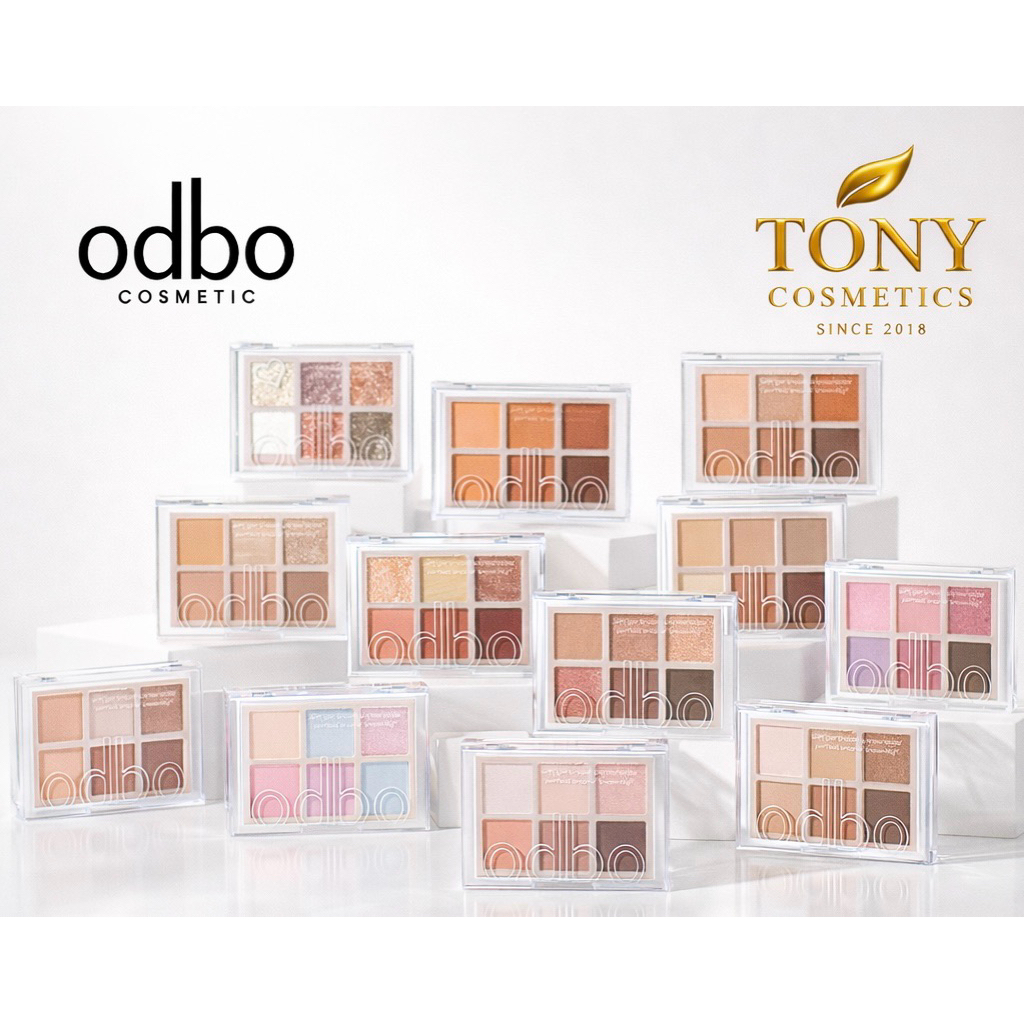 ส่งด่วน/ส่งทันที ODBO SIGNATURE EYESHADOW PALETTE โอดีบีโอ อายแชโดว์ ซิกเนเจอร์ พาเลท 6 สี เม็ดสีแแน่น ติดทนนาน OD276
