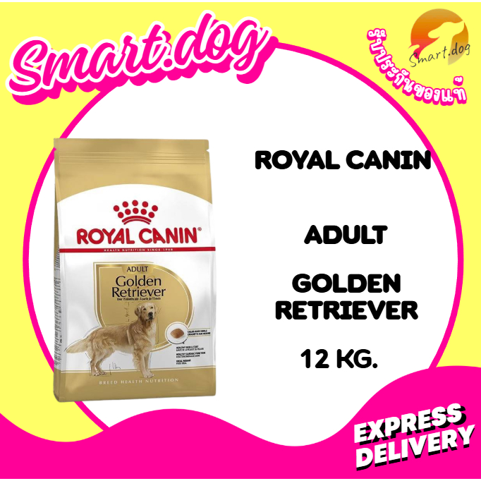 Royal canin GOLDEN RETRIEVER ADULT 12 kg. อาหารสุนัขโต พันธุ์โกลเด้น รีทรีฟเวอร์ ชนิดเม็ด