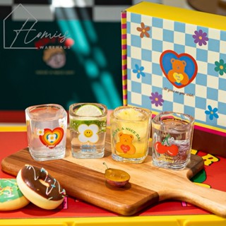 【พร้อมส่ง】🥛 แก้วช็อต สุดน่ารัก เนื้อแก้วหนา แบบชิ้น และเซ็ต …