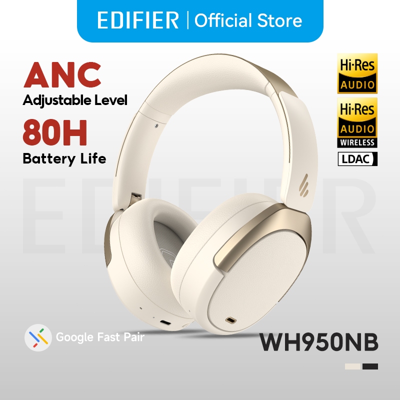 Edifier WH950NB 2025 ANC หูฟังตัดเสียงรบกวน Bluetooth V5.4 | Hi-Res Audio | LDAC | 6 Mic | การโทรที่