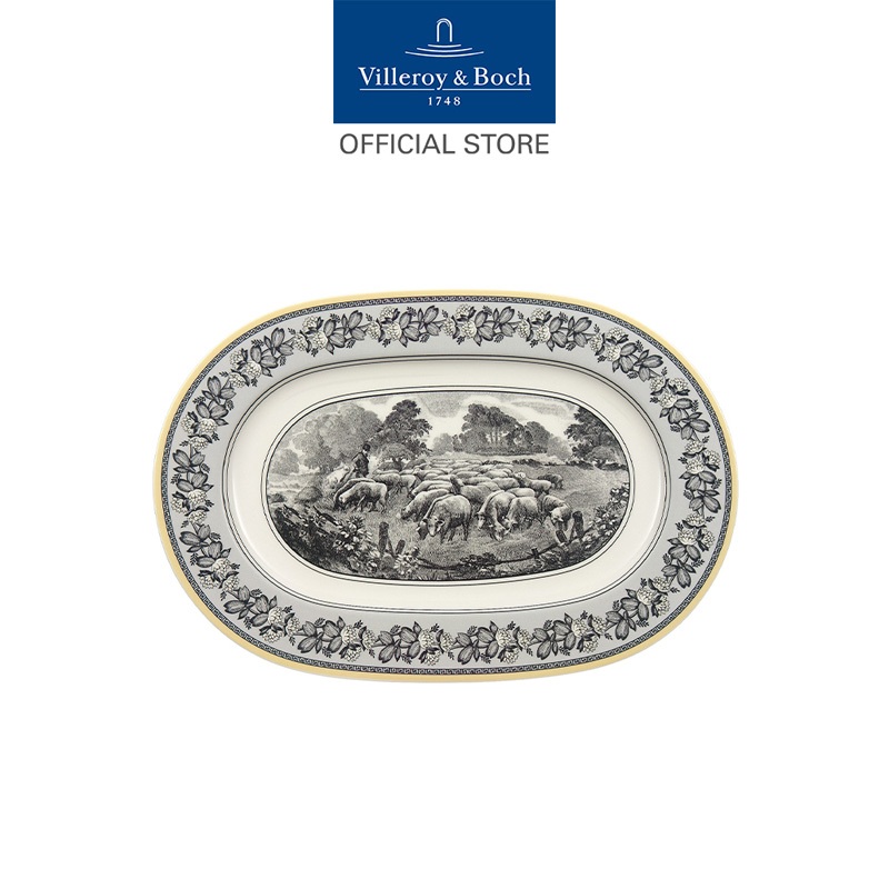 Villeroy & Boch - Audun Ferme จานพอร์ซเลน ทรงรี 34 ซม. 10-1067-2960