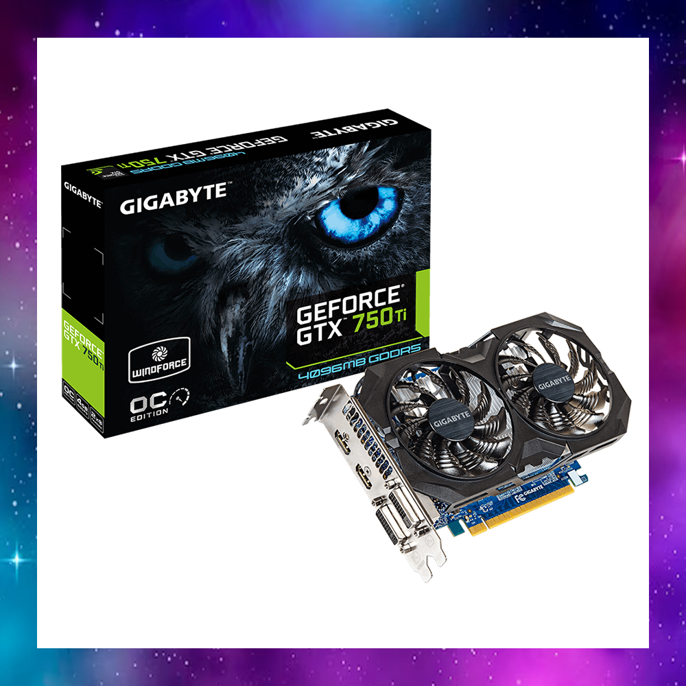 VGA (การ์ดแสดงผล) GIGABYTE GTX750Ti 750Ti 2GB ใช้งานปกติ