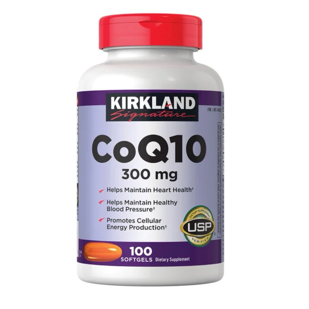 Kirkland Coenzyme Q10 300 mg 100 softgels จากอเมริกา