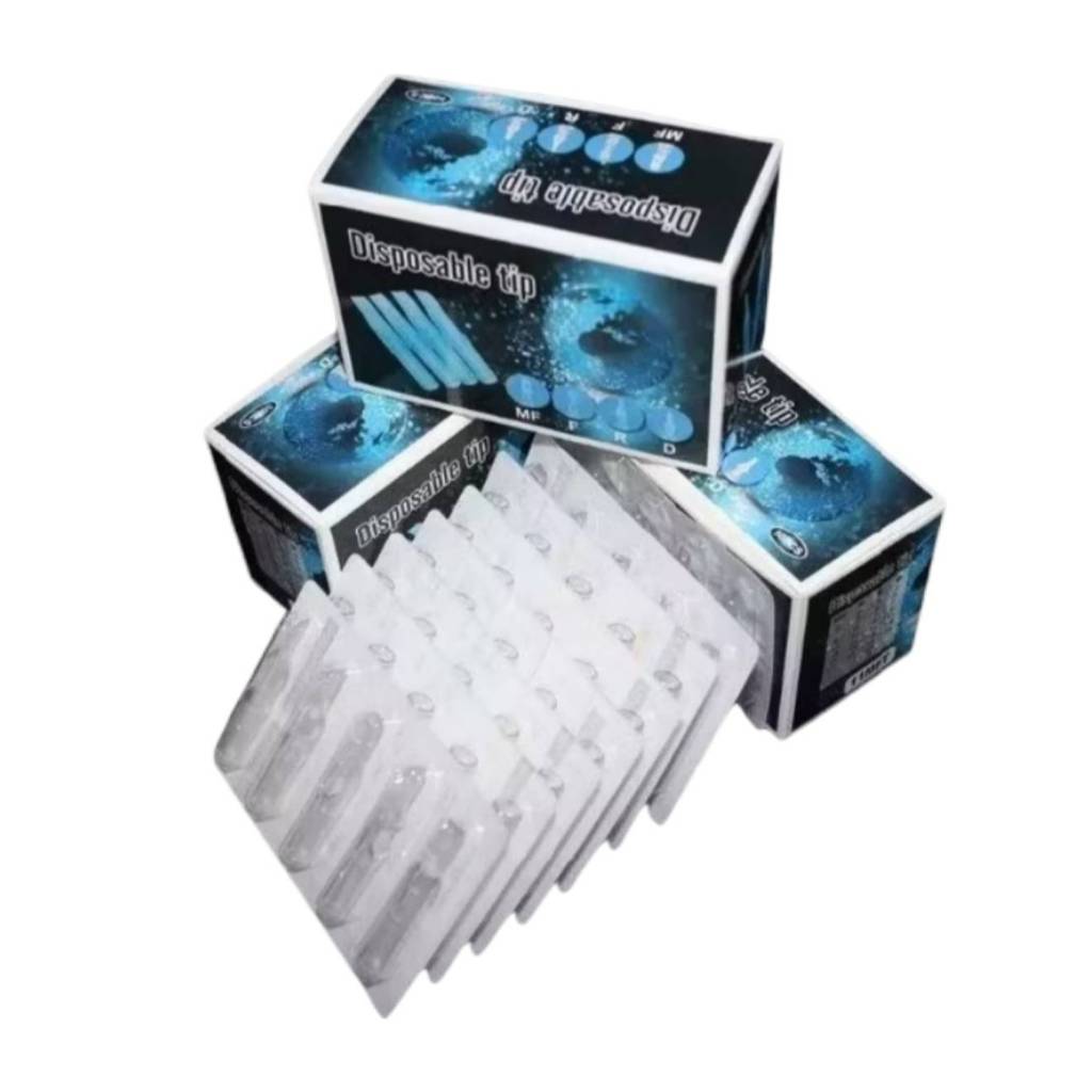 ปลายกระบอกเข็มพลาสติก อุปกรณ์สัก สำหรับใช้แล้วทิ้ง 50 pcs. / 1 กล่อง